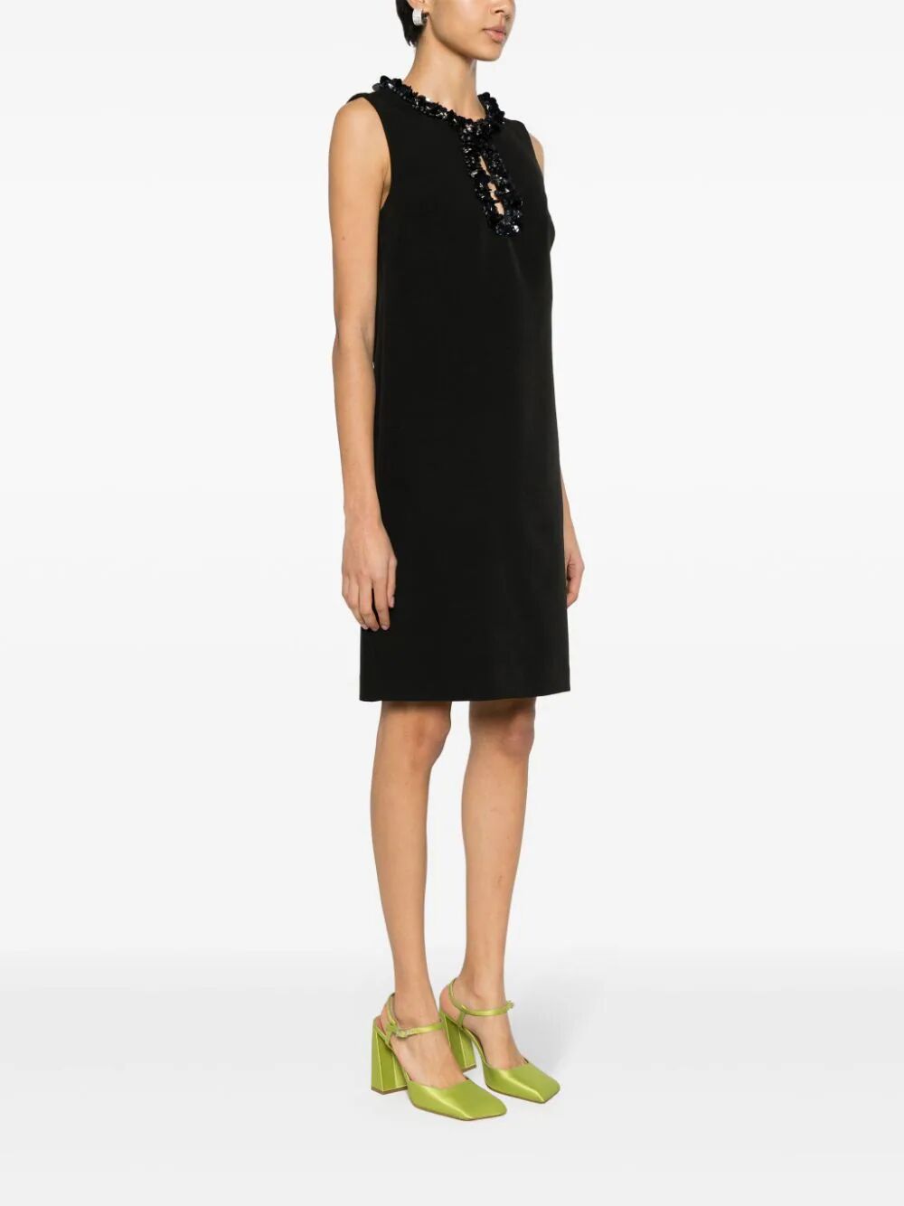Sleeveless Mini Dress With Paillettes