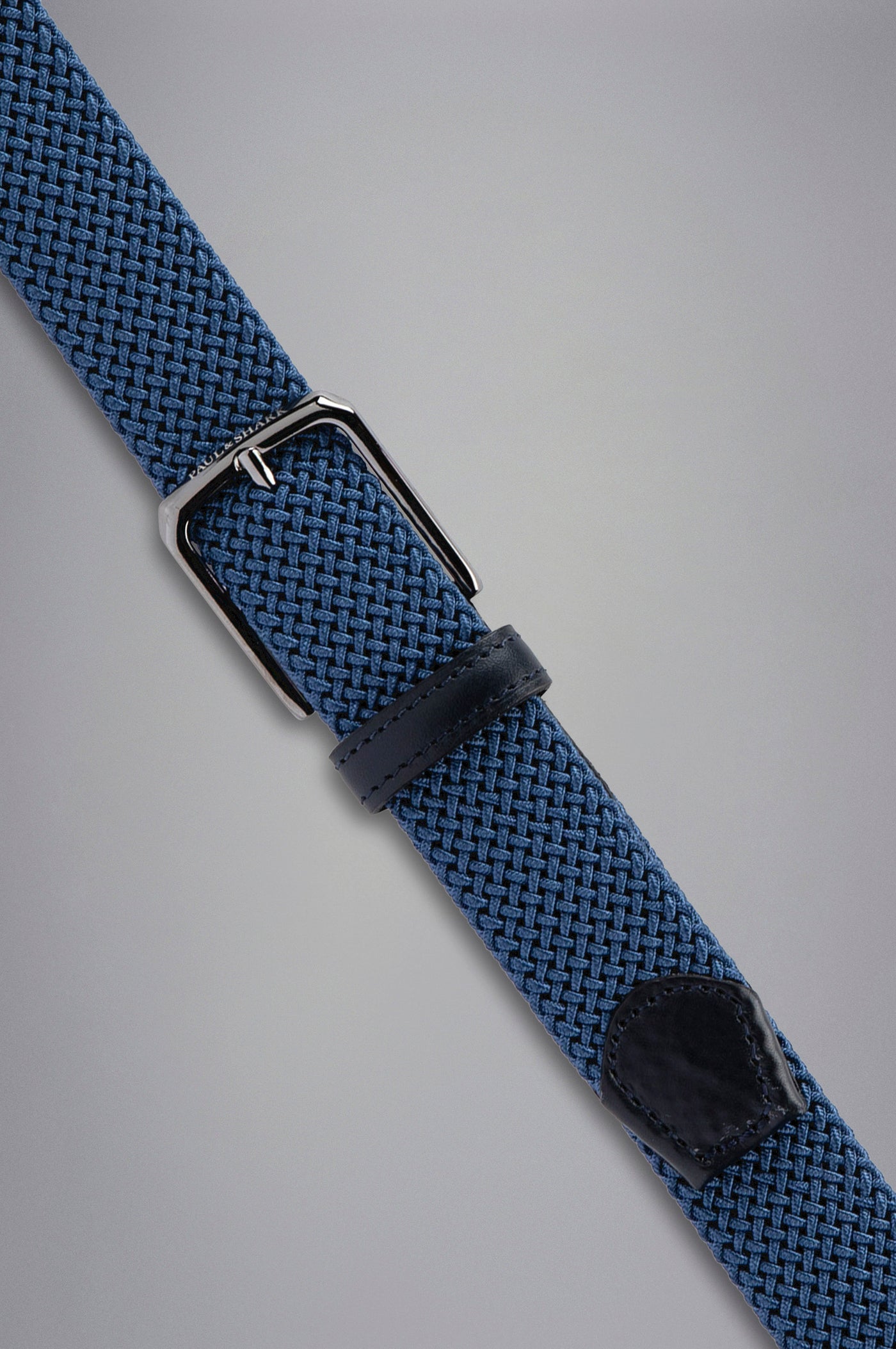 Cintura Elastica Intrecciata Con Rifiniture In Pelle