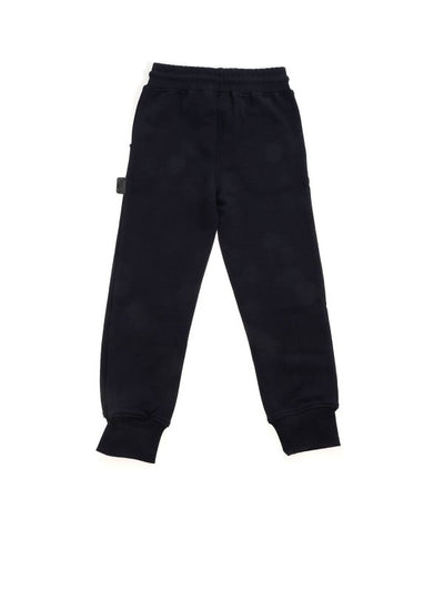 Pantalone In Felpa Blu Logato