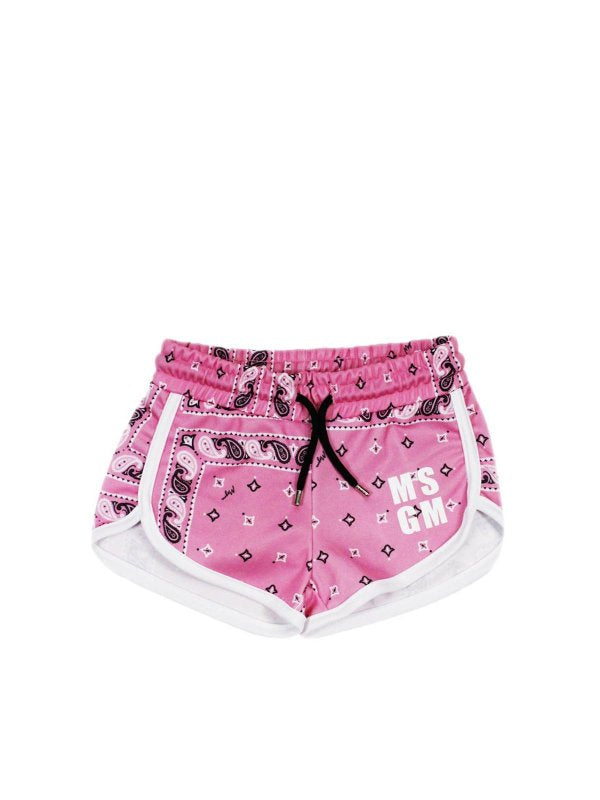 Shorts Rosa Stampa Bandana