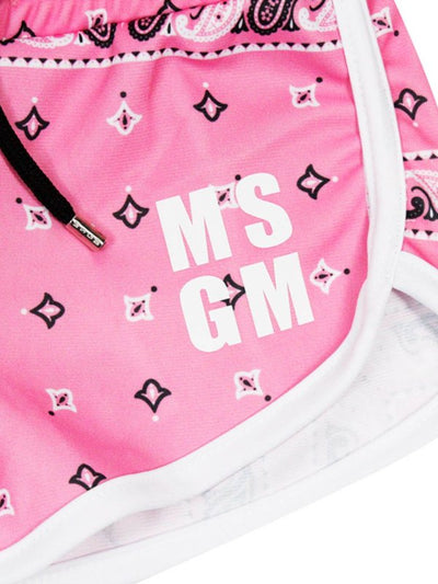 Shorts Rosa Stampa Bandana