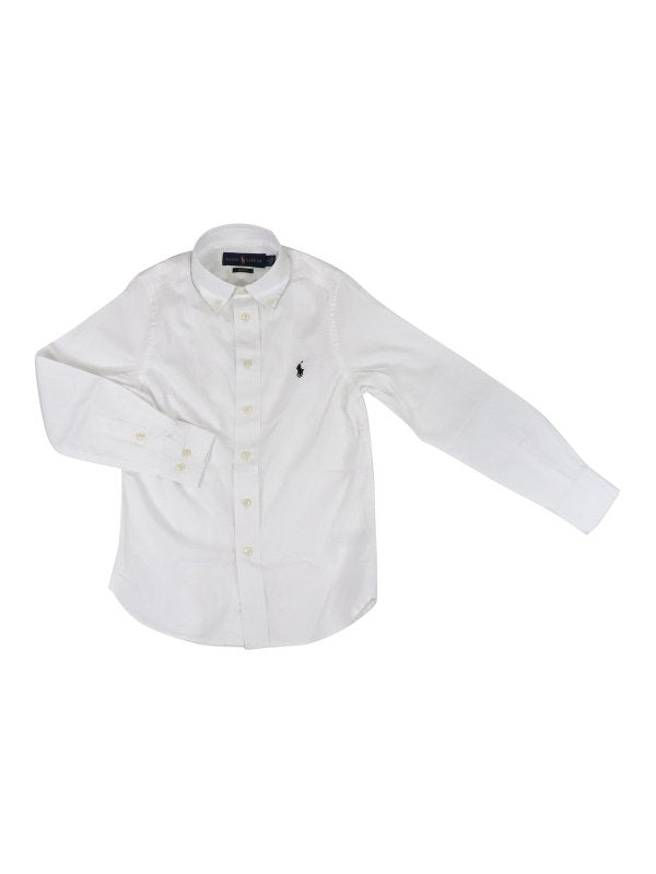 Camicia Con Ricamo Logo
