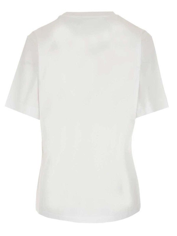 T-shirt Logo Bianca E Nera