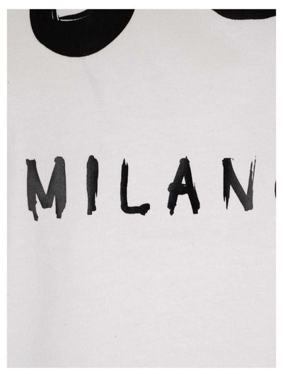 T-shirt Logo Bianca E Nera