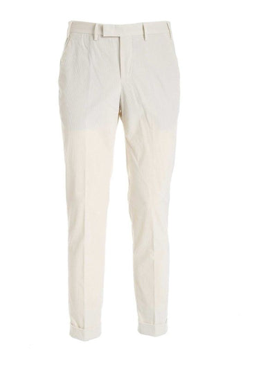 Pantalone In Velluto A Coste Avorio