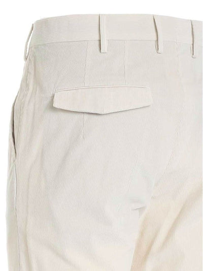 Pantalone In Velluto A Coste Avorio