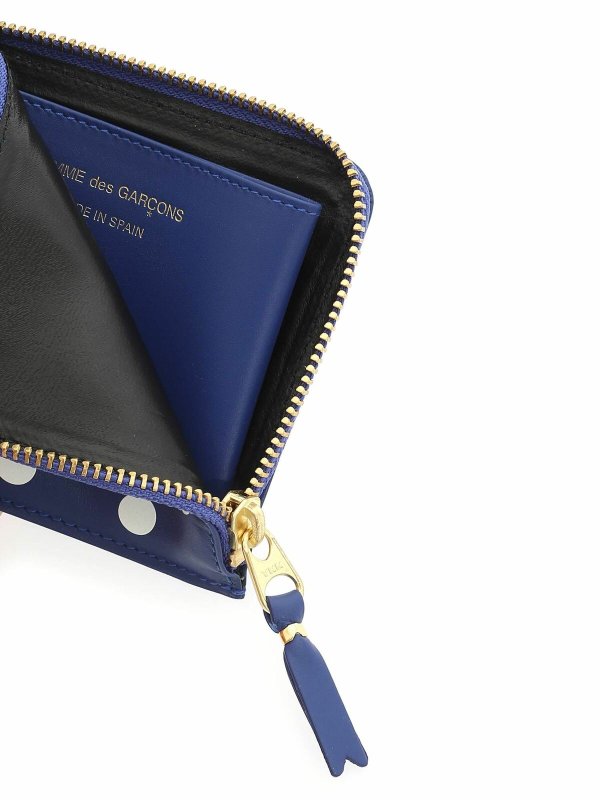 Portafoglio Polka Dots Blu