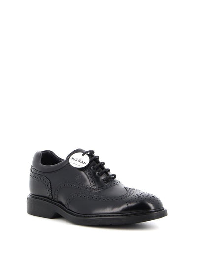Oxford In Pelle Con Decori Brogue H576