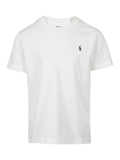 T-shirt In Jersey Di Cotone Con Ricamo Logo