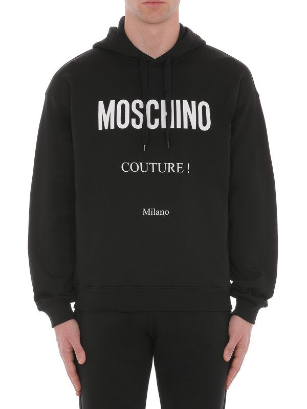 Felpa In Cotone Con Cappuccio