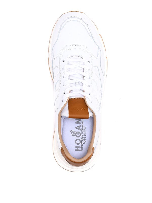 Sneaker In Pelle Bianca