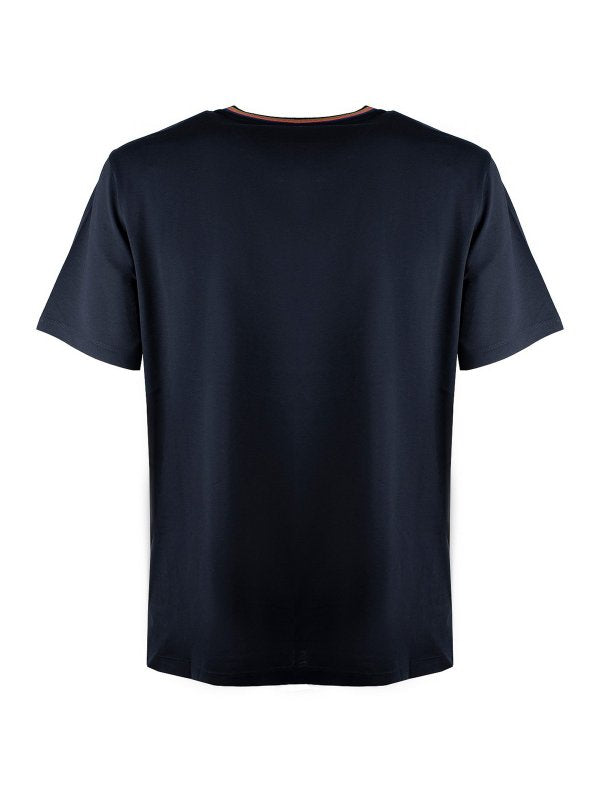T-shirt Con Fettuccia A Righe Dell'artista