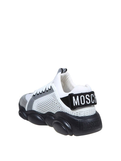 Sneakers Bear In Mix Materiali Con Logo