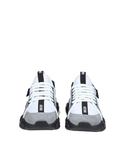 Sneakers Bear In Mix Materiali Con Logo