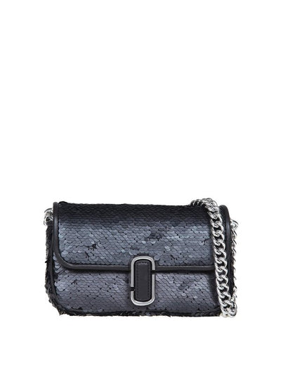 Borsa Mini In Tessuto Con Pailettes E Logo