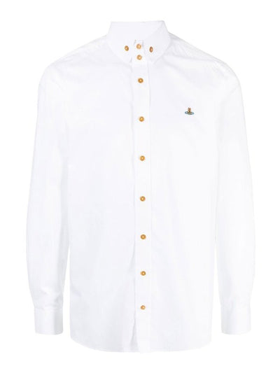 Camicia Abbottonata Con Ricamo A Orbita