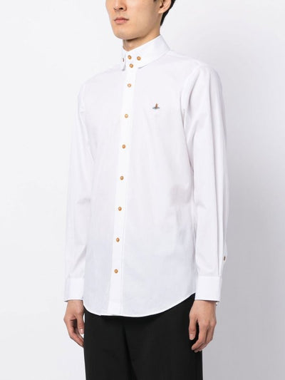 Camicia Abbottonata Con Ricamo A Orbita