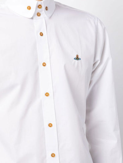 Camicia Abbottonata Con Ricamo A Orbita