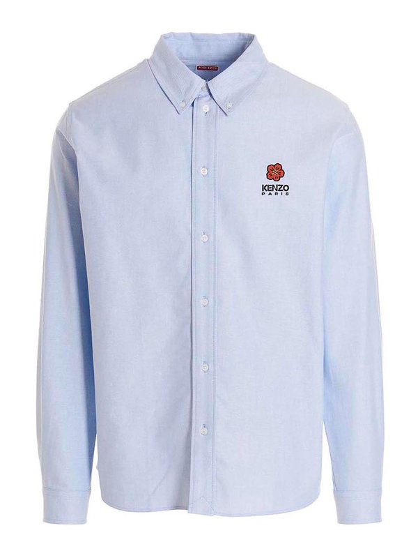 Camicia Con Logo Ricamato