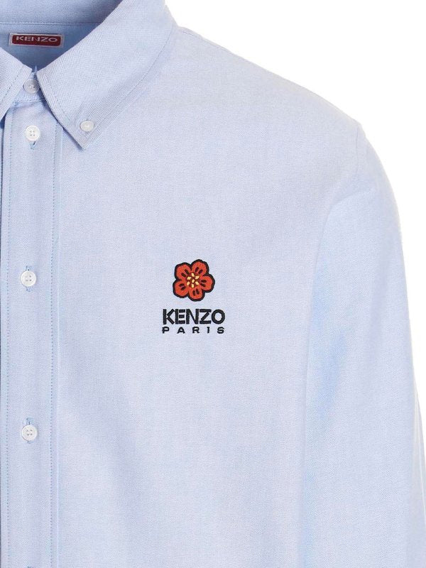 Camicia Con Logo Ricamato