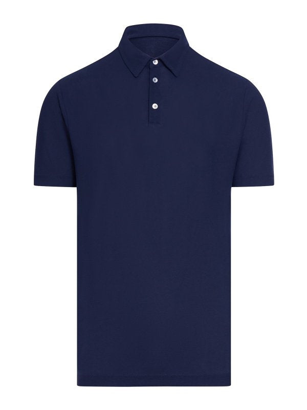 Polo In Cotone A Tre Bottoni