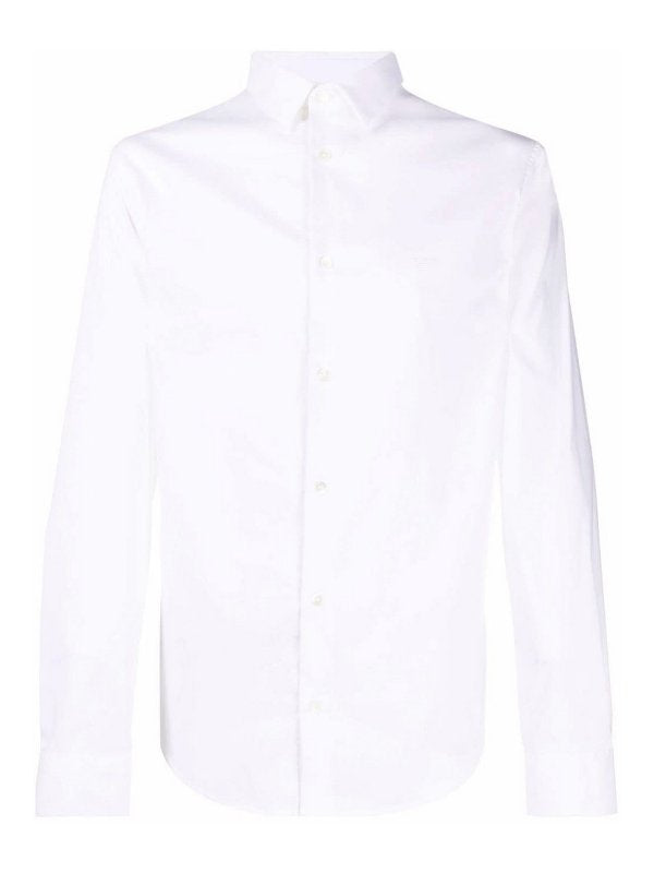Camicia In Cotone Con Logo