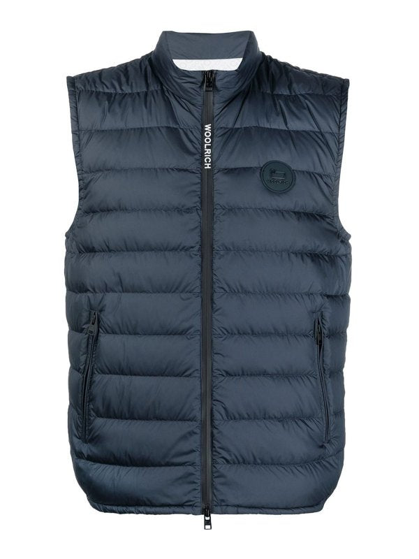Gilet Imbottito Con Patch Logo