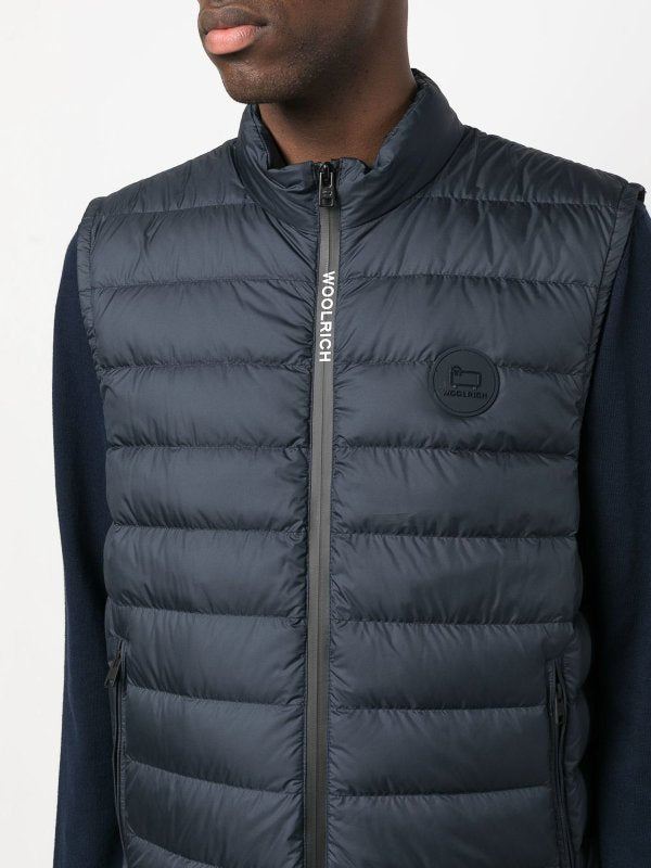 Gilet Imbottito Con Patch Logo
