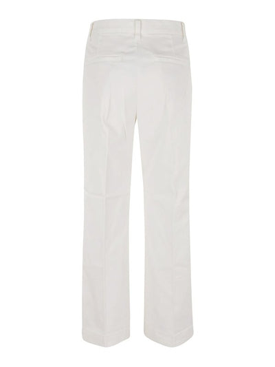 Pantaloni A Gamba Dritta In Cotone