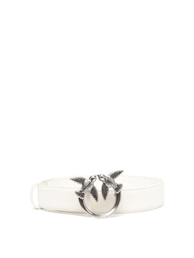 Cintura In Pelle Con Placca Logo Love Berry