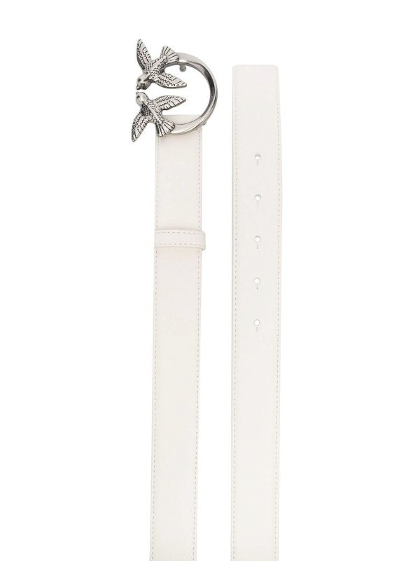 Cintura In Pelle Con Placca Logo Love Berry