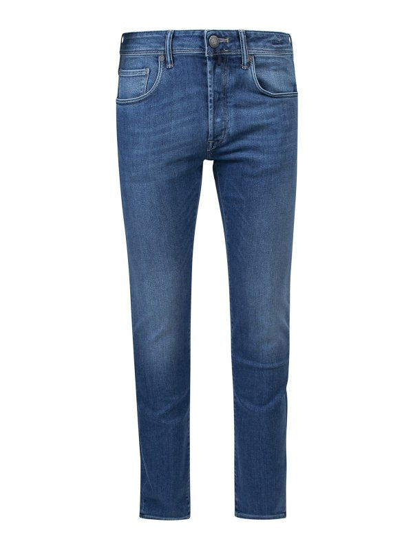 Jeans Slim Fit In Cotone Elasticizzato