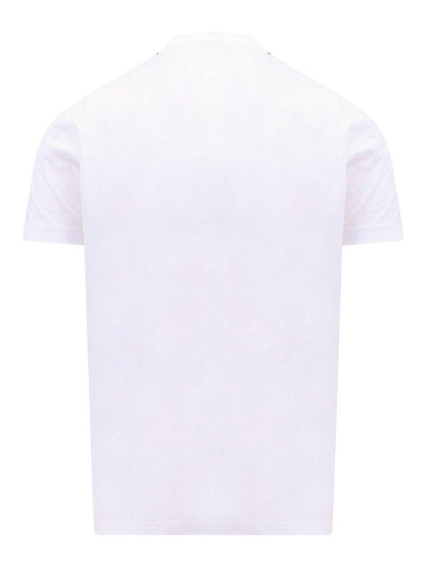T-shirt In Cotone Con Logo Frontale