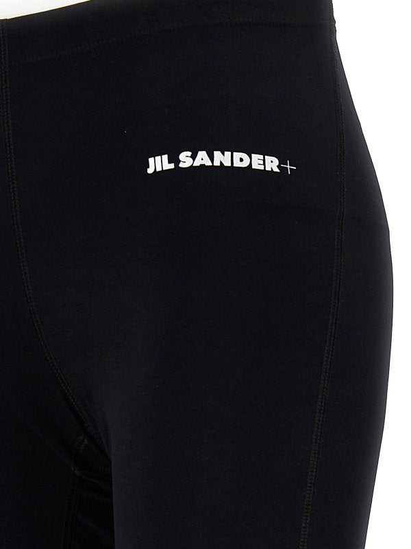Leggings Con Logo Ed Elastico In Vita