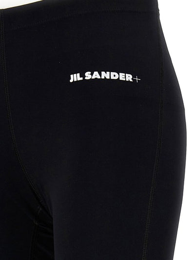Leggings Con Logo Ed Elastico In Vita