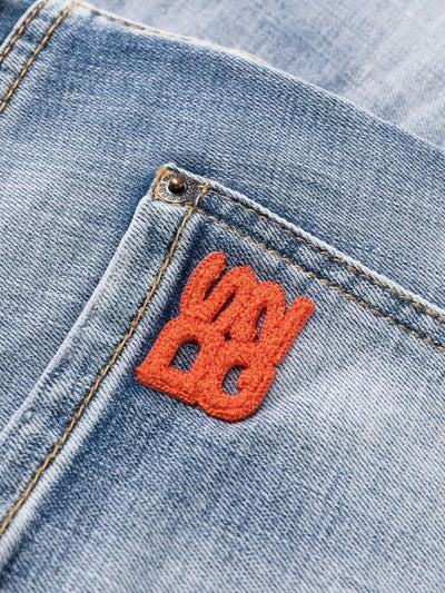 Jeans Cropped Effetto Consumato