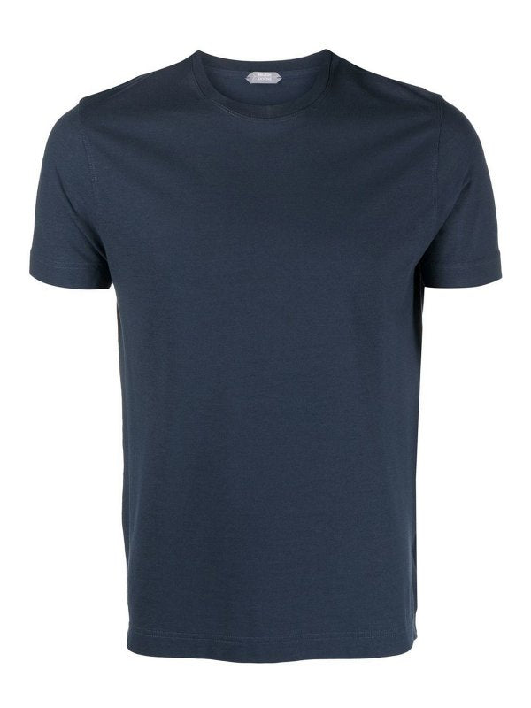 T-shirt Girocollo In Cotone