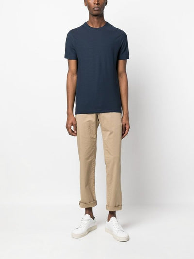 T-shirt Girocollo In Cotone
