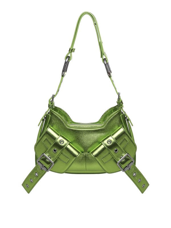 Borsa A Tracolla Donna Y2K In Pelle PU - Borsa Vintage Con Tasche