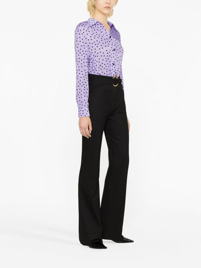Pantaloni Svasati Con Fibbie