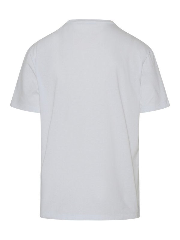 T-shirt In Cotone Bianco