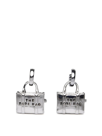Borsa Tote Orecchini In Ottone Argento