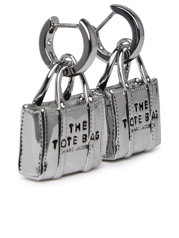 Borsa Tote Orecchini In Ottone Argento