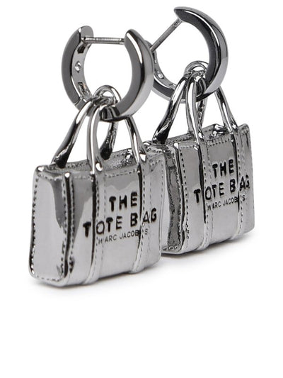 Borsa Tote Orecchini In Ottone Argento