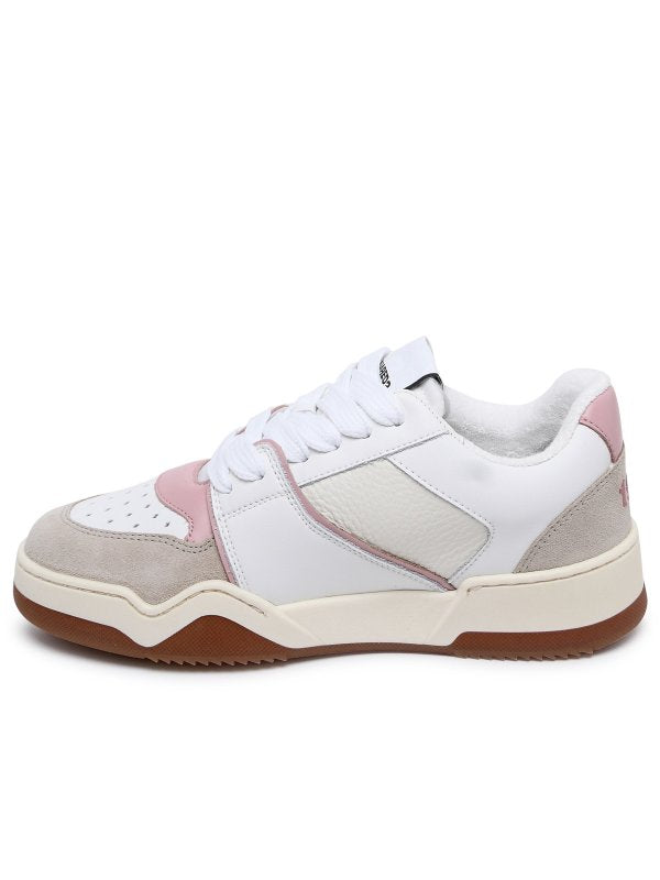 Sneaker Spiker In Pelle Bianca