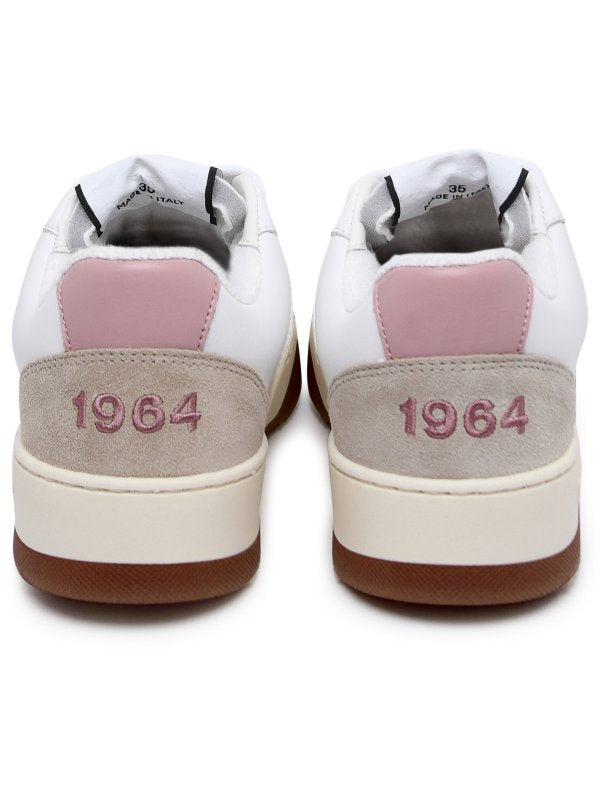 Sneaker Spiker In Pelle Bianca