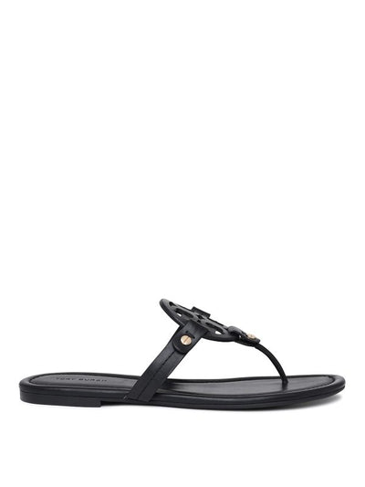 Sandalo Miller In Pelle Nero