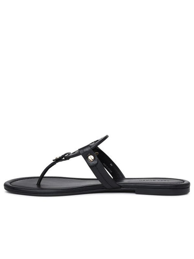 Sandalo Miller In Pelle Nero