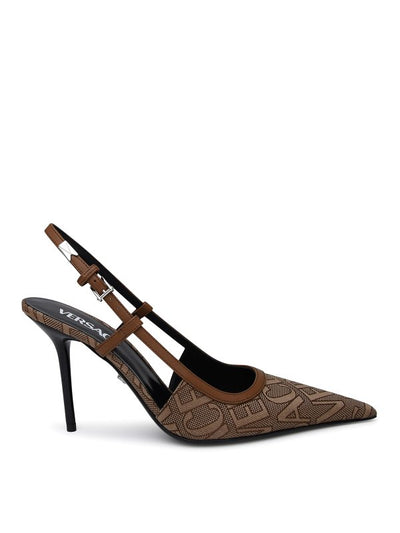 Slinback In Misto Cotone Marrone