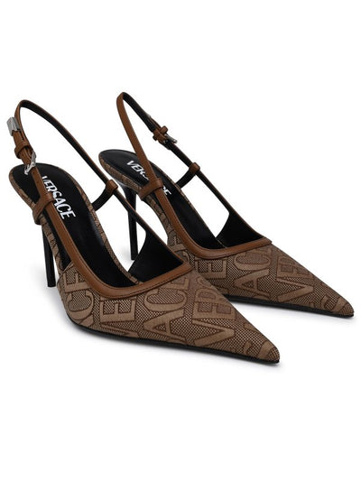 Slinback In Misto Cotone Marrone